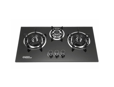 Osaka National 3 Burner Built-in Glass Gas Hob Cooker