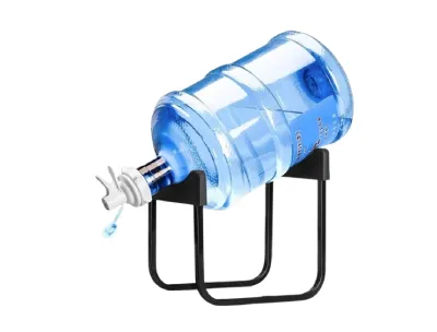 Water Bottle Holder Non-Slip Drinking Water Cooler Rack with Reusable Spout