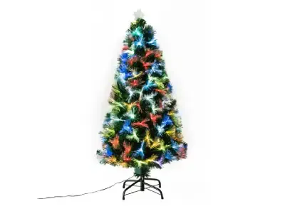 Pre-Lit Fiber Optic Christmas Tree with Star Top (5ft )