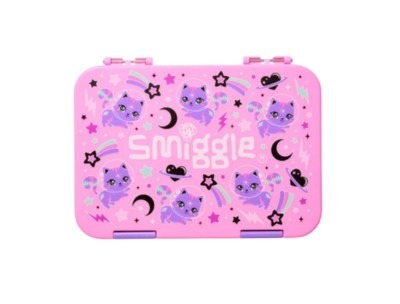 Smiggle Cat Design Kids Lunch Box - Pink