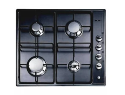 Elba Hob 4 Gas Burner Gas With Safety - 60cm - Black