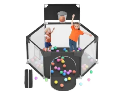 Baby Playpen with Door and Safety Gate