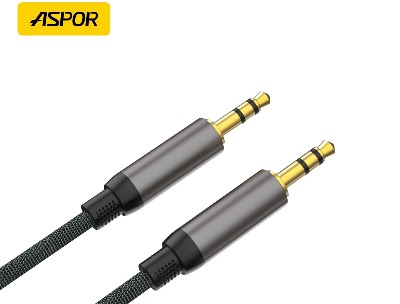 Aspor Male-to-Male 3.5mm AUX Audio Cable - 1.2-Meter