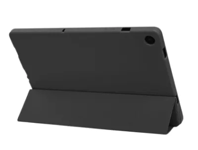 Samsung Galaxy Tab A9+ 11" Tablet Case with Pencil Holder, Slim Smart Cover, Soft TPU Protective Back, Auto Sleep/Wake - (Black)