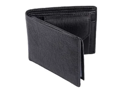 Men's Artificial Leather Wallet - Black