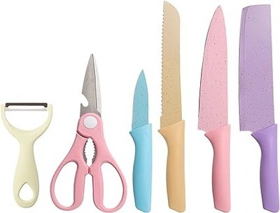 Colorful Knife Set - 6 Pcs