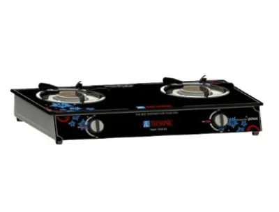 Tecsonic Glass Top Halogen & Coil Burner Gas cooker - TSGS211