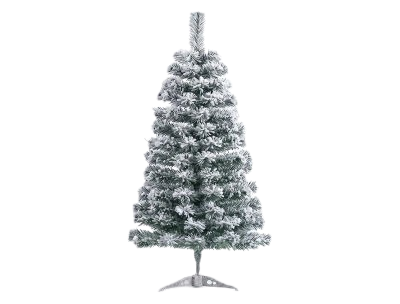 Snow-Flocked Artificial Christmas Tree - 4 ft