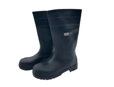 Vista Legoe Gum Boots With Steel Toe Black