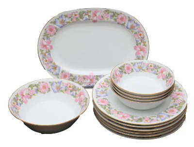 Noritake Liyathambara Gold Mark Dinner Set - 12 Pcs