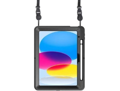 Rugged Case with Hand Strap & Lanyard for iPad 10th / 11th Gen (A16)