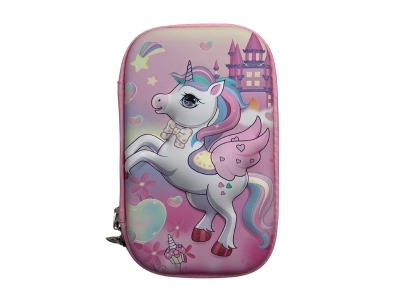 3D Kids Pencil Case - Medium - Cute Unicorn