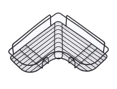 Self-Adhesive Corner Bathroom Shelf – Heavy Duty No-Drill Metal Storage Rack