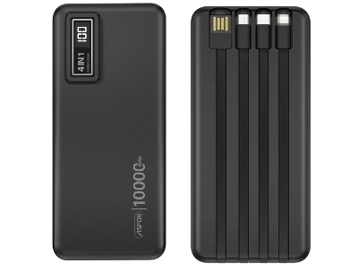 Aspor Power Bank 10000mAh - Built-in Cables A300