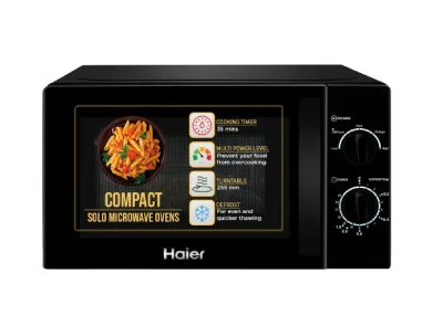 Haier 20L Solo Microwave Oven - Black