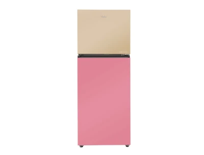 Haier Vouge Series 328L No Frost Double Door Inverter Refrigerator - Cream Pink