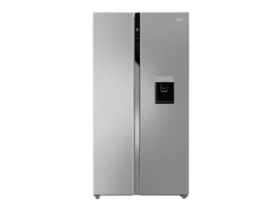 Haier 596L Forst Free Side By Side Refrigerator with Water Dispenser - Silver