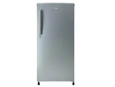 Haier 165L Direct Cool Single Door Refrigerator - Brushline Silver
