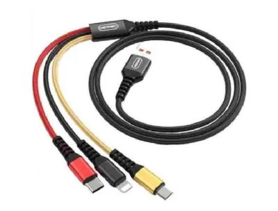3-in-1 Micro, Type-C and Lightning Charging Cable
