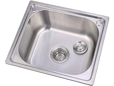 Kitchen Sink Single Bowl, Matte Finish with Waste – 38×33 cm (15×13 in)