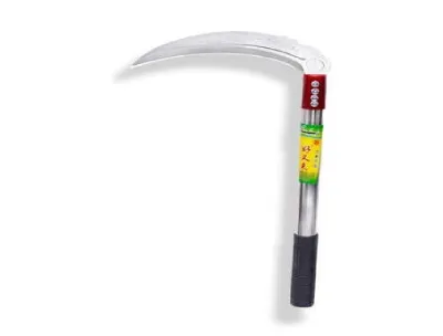 Heavy Duty Carbon Steel Billhook Sickle – Curved Sawtooth Grass & Weed Clearing Hand Tool