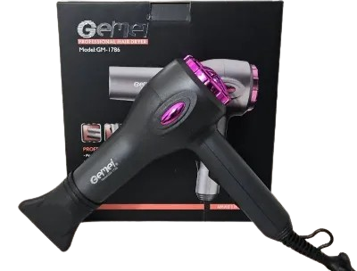 Gemei Professional Hair Dryer 2000W Blow Dryer with Air Concentrator Speed & Heat Settings