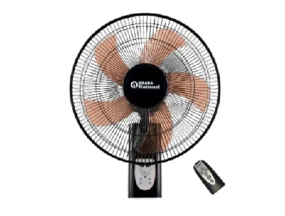 Osaka National 16-Inch 5-Blade Remote Wall Fan