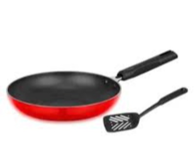 Orange 28cm Aluminium Non-Stick Tapper Pan