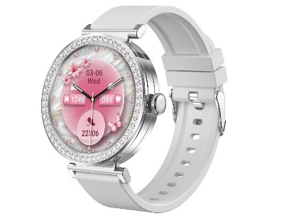 Langsfit Ladies Smart Watch Silver Grey M10 Pro Dual Strap