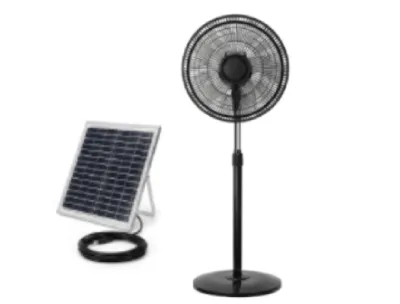 Solar Charging Fan 6 Inch Outdoor Floor Fan