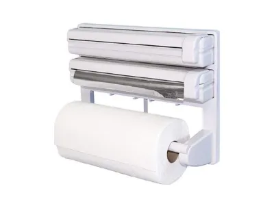 3-in-1 Kitchen Paper Dispenser – Holder for Foil, Cling Film & Tissue Paper