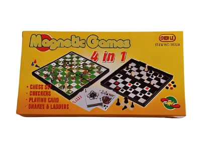 Magnetic Games 4-in-1 Board Set