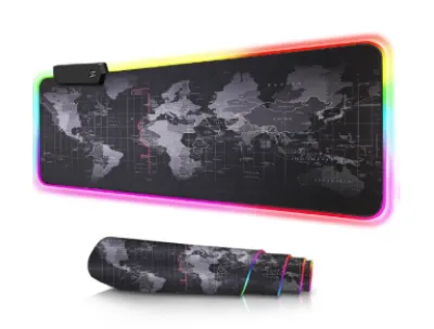 World Map RGB Mouse Pad