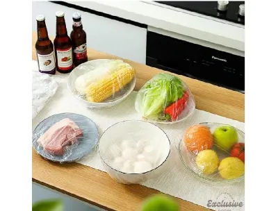 100 Pcs Elastic Plastic Wrap Food Cover - Buy 1 Get 1 Free