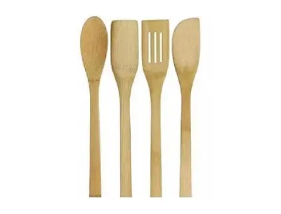 Kitchen Master Chef Bamboo Wooden Spoon Utensil Set