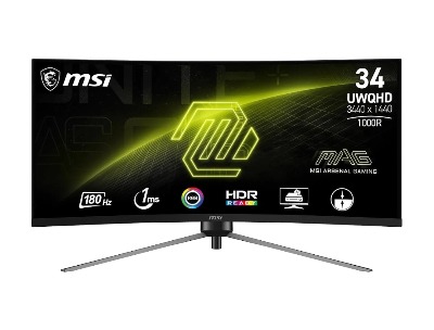 MSI MAG 345CQR E2 34 Inch VA 180HZ Monitor