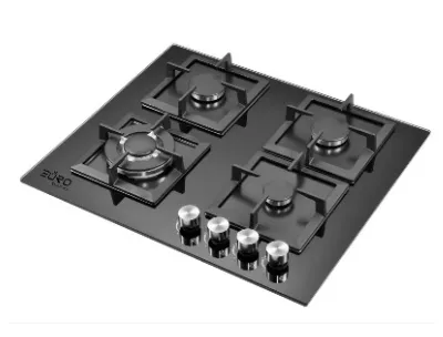 Euro (Turkey) Cooker Hob 4 Gas Burner Square Tempered Glass