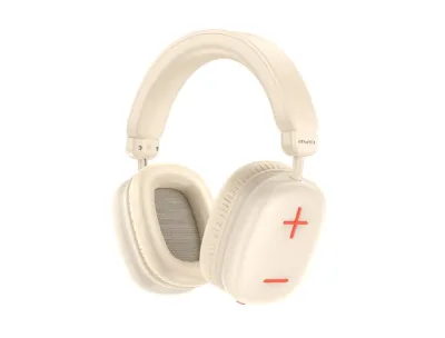 AWEI AT6 Wireless Over-Ear Headphones (Off White)