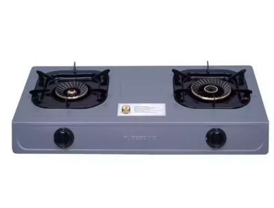 Puresonic 2-Burner Stainless Steel Gas Stove