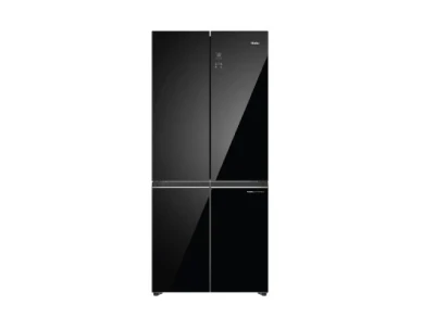 Haier 545L Four Door Side By Side Refrigerator Black Glass - Forst Free