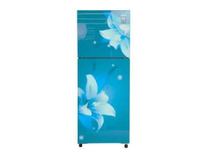 Abans 285L No-Frost Inverter Blue Begonia Glass Door