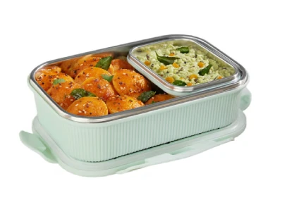 Borosil Larah Freshbyte Rectangular Lunch Box 800ml