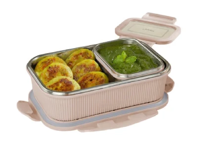 Borosil Larah Freshbyte Rectangular Lunch Box 800ml