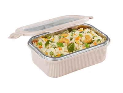 Borosil Larah Freshbyte Rectangular Lunch Box 400ML