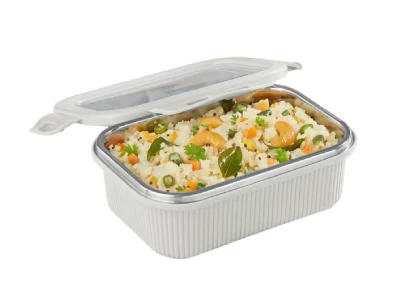 Borosil Larah Freshbyte Rectangular Lunch Box 400ml