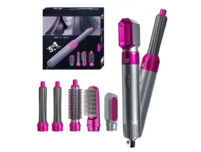 Hair Dryer & Air Brush Styler - 5 in 1