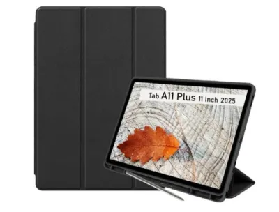 Samsung Galaxy Tab A11 Plus Tablet 11-inch 2025 Pen Holder Case (Black)