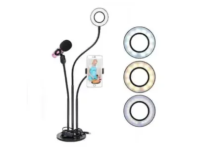 Ring Light with Phone Holder Microphone holder