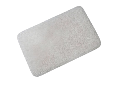 FluffySoft Floor Carpet – White & Pink Mix