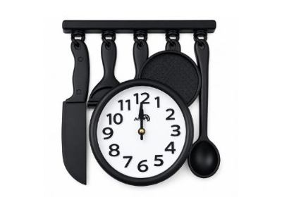 Hanging Kitchen Wall Clock – Matte Finish (White / Yellow / Black)